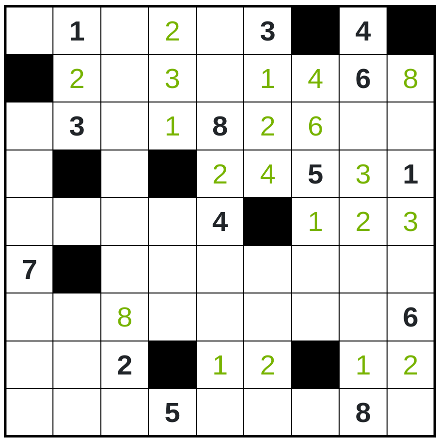 La grille jusqu’au premier triplet à trouver